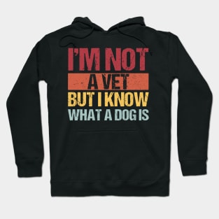 Im Not A Vet But I Know What A Dog Is Pet Owner Animal Lover Hoodie